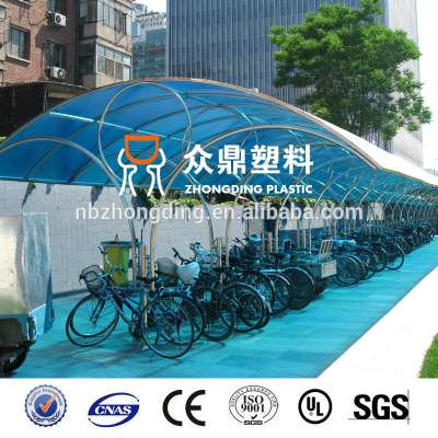 4mm/6mm/8mm/10mm colored waterproof polycarbonate carport