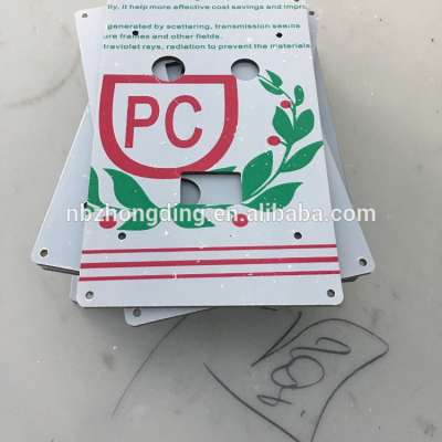 Grade A colored embossed polycarbonate sheet