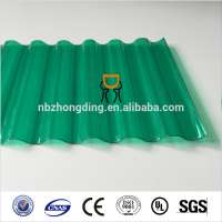 Clear and colored polycarbonate corrugated plastic roofing sheets for greenhouse